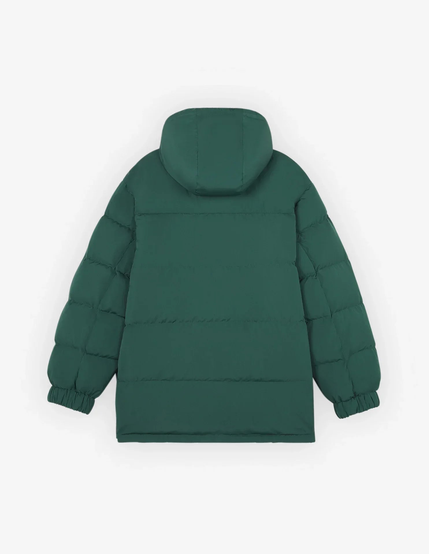 Hooded jacket with pockets and crest - Bottle Green