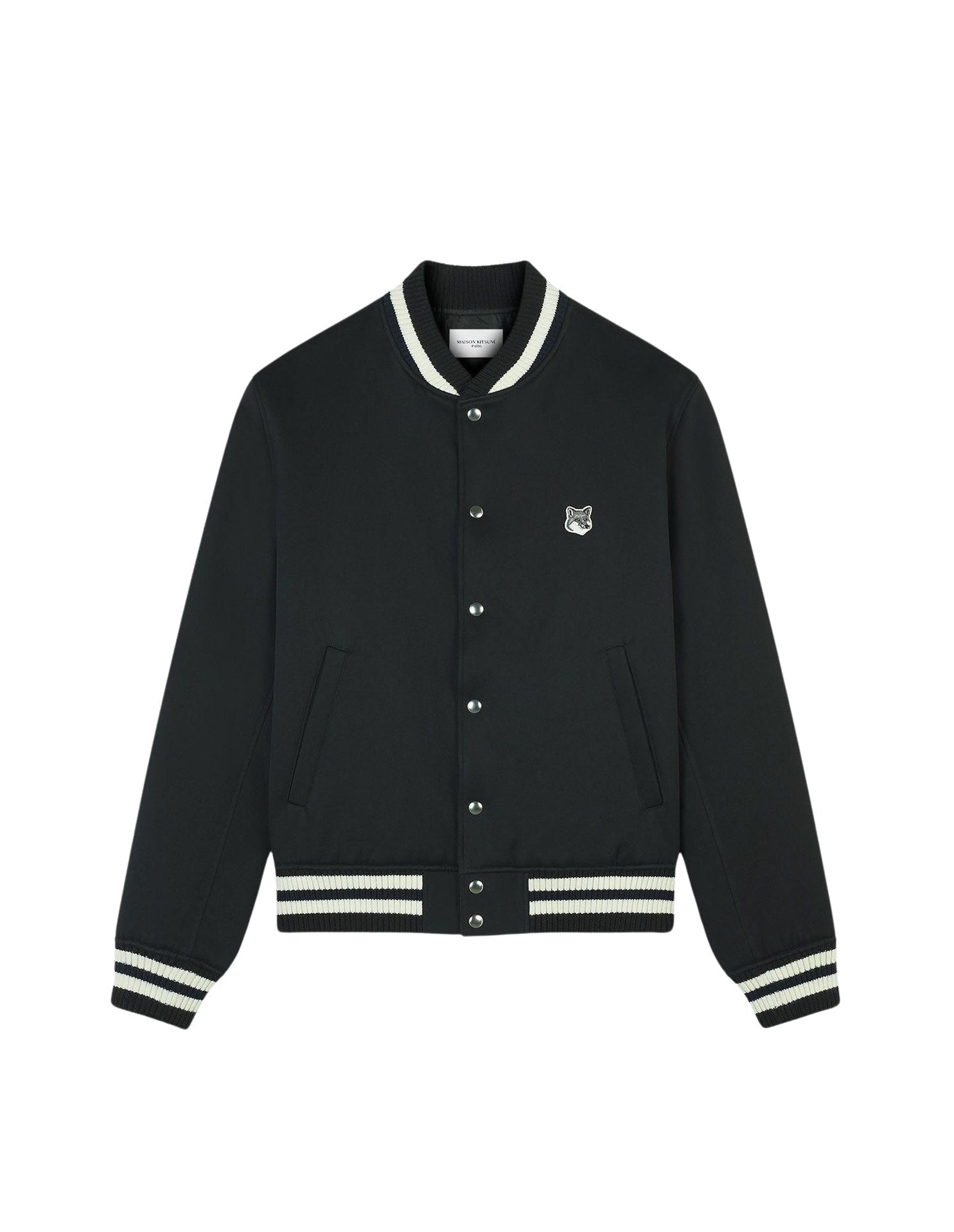 Teddy jacket with patch - Black