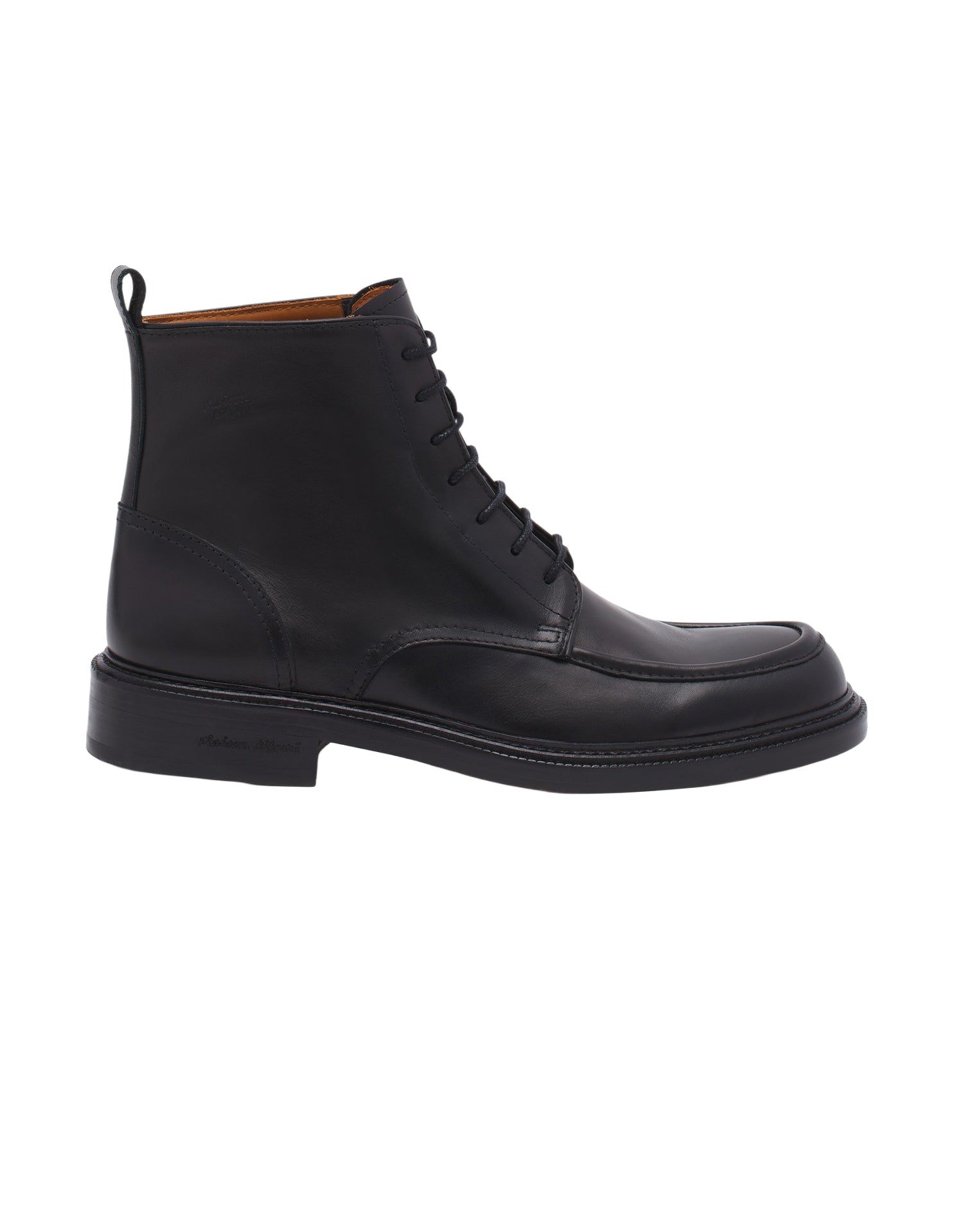 Chelsea boots with leather laces - Black