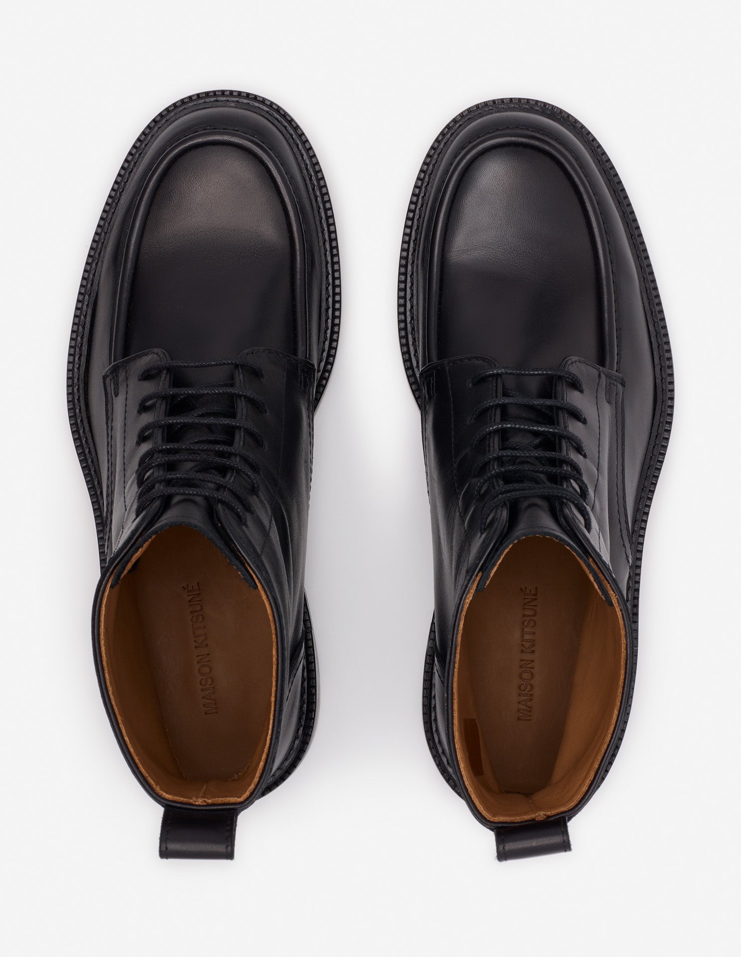 Chelsea boots with leather laces - Black