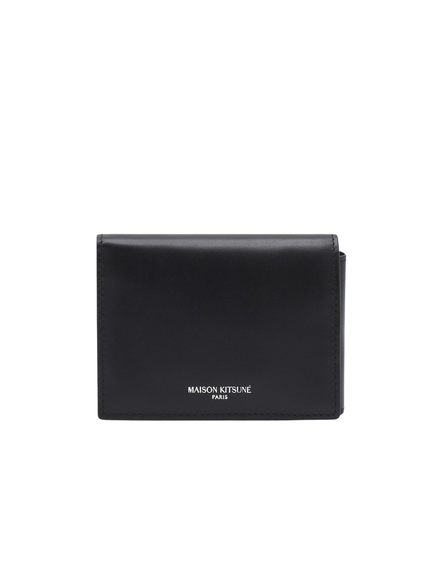 Embossed leather wallet - Black