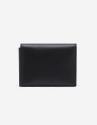 Embossed leather wallet - Black