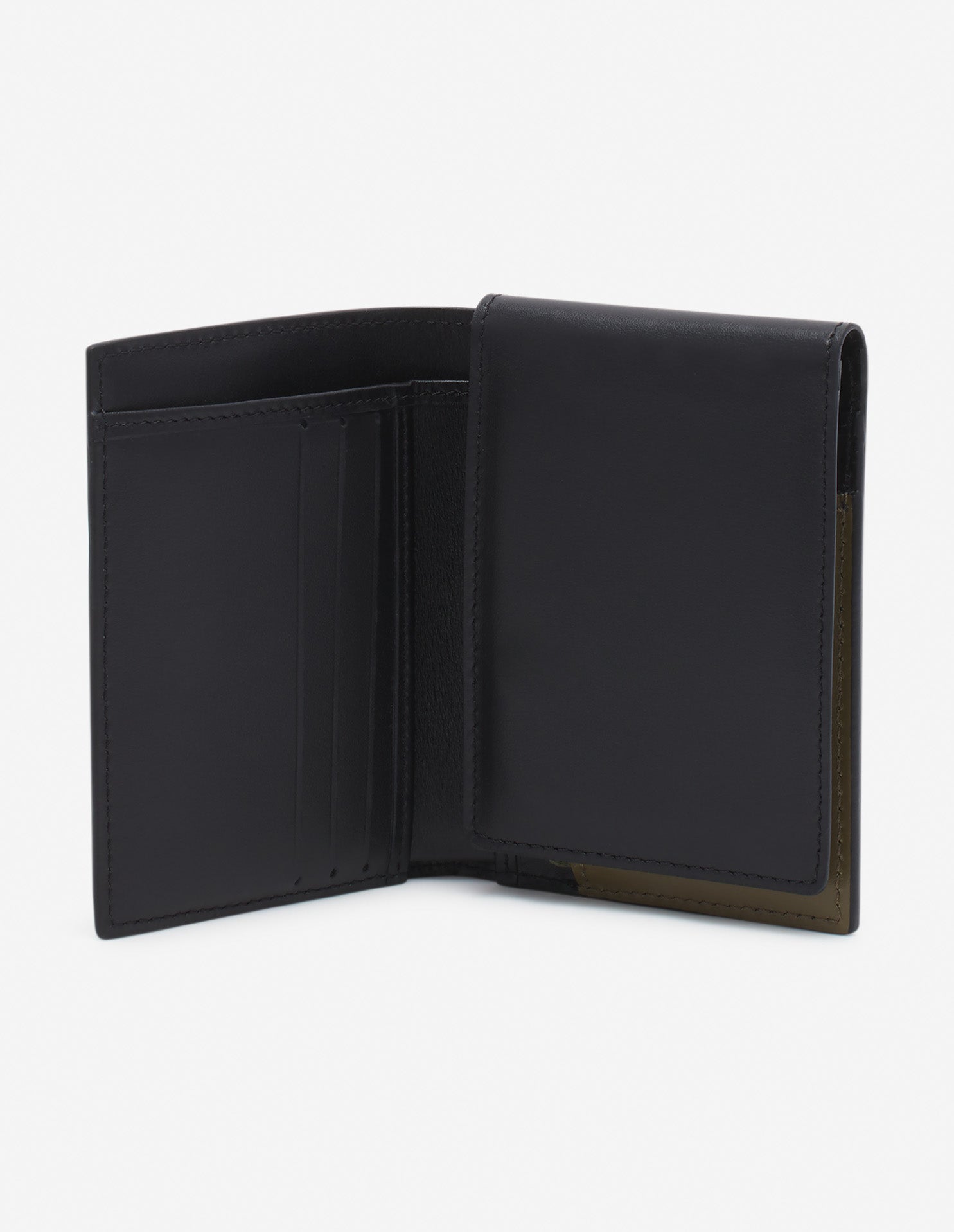 Embossed leather wallet - Black