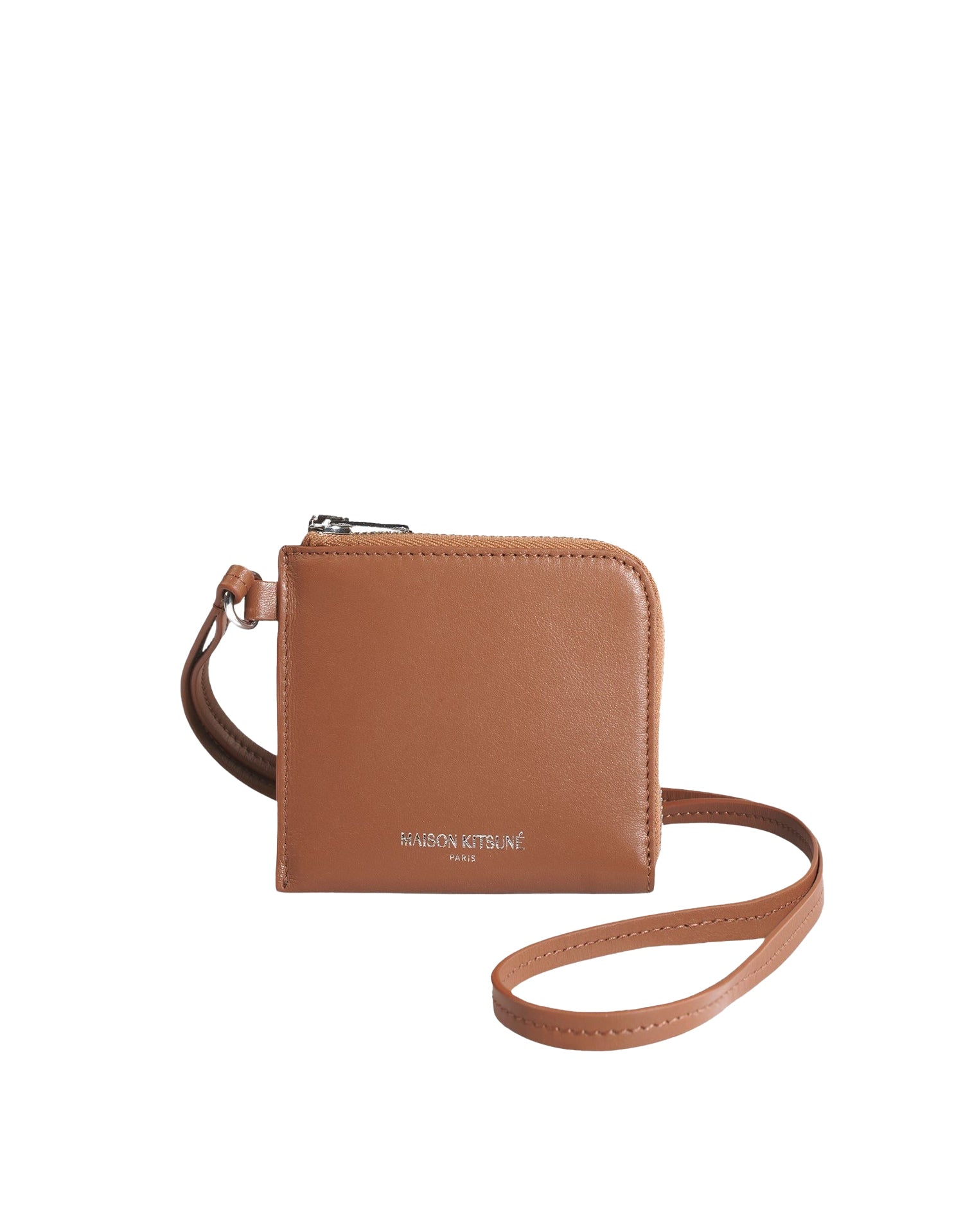 Leather neck wallet - Golden Brown