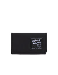 Compact wallet with badge - Black