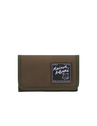 Portefeuille compact avec écusson - Khaki