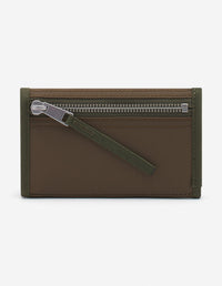 Portefeuille compact avec écusson - Khaki