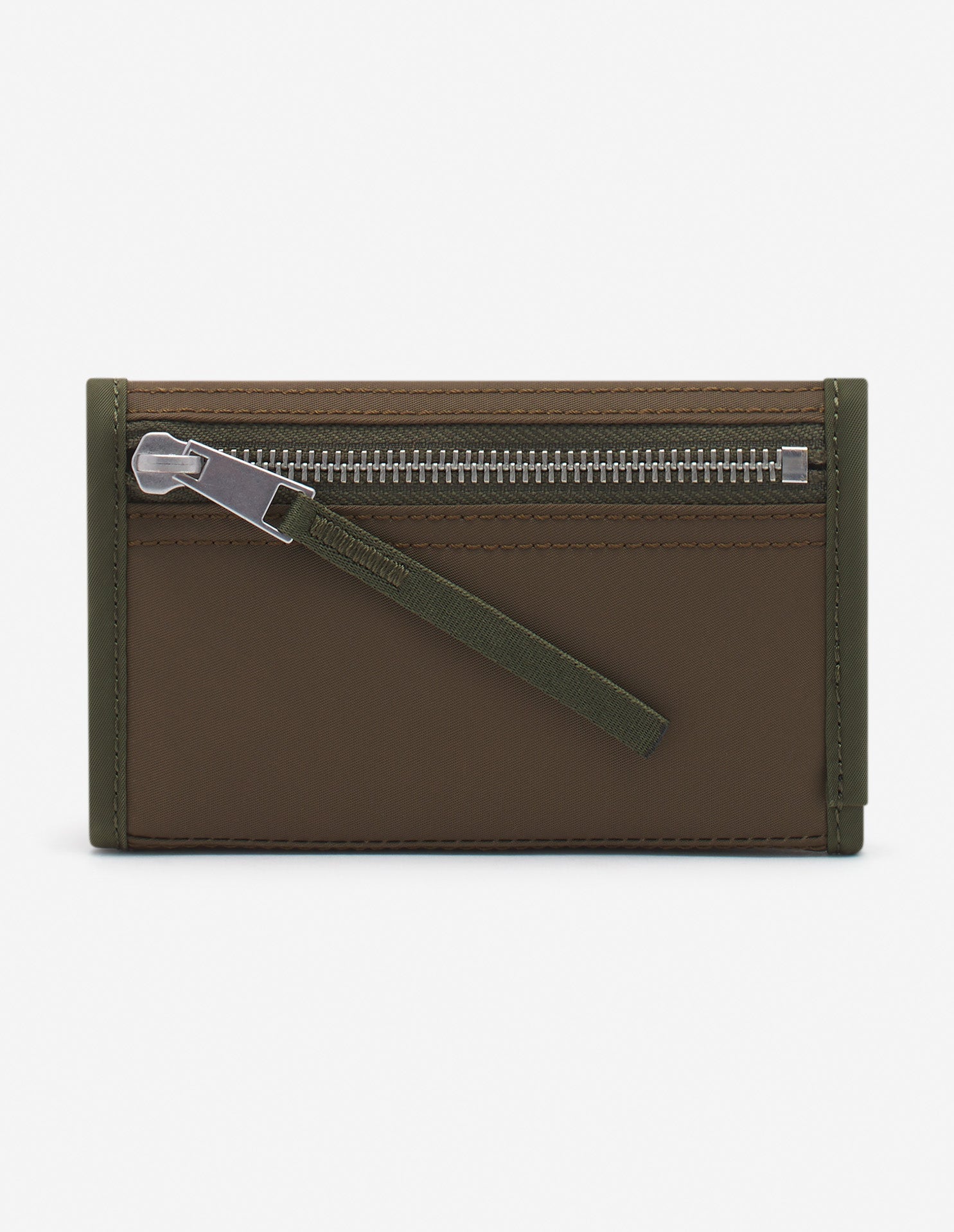 Portefeuille compact avec écusson - Khaki