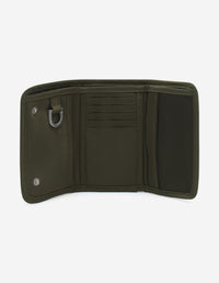 Portefeuille compact avec écusson - Khaki