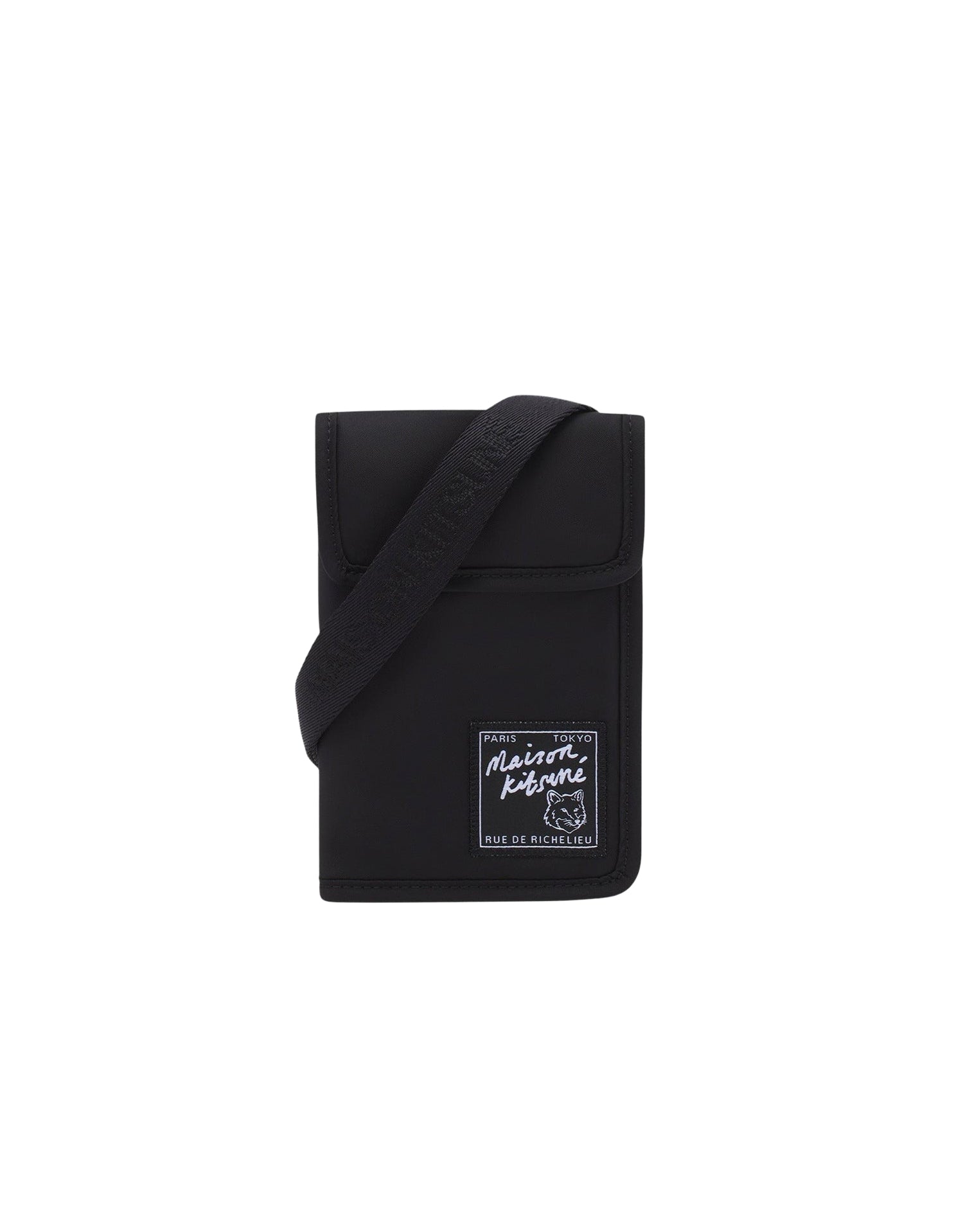 Shoulder bag with badge - Black