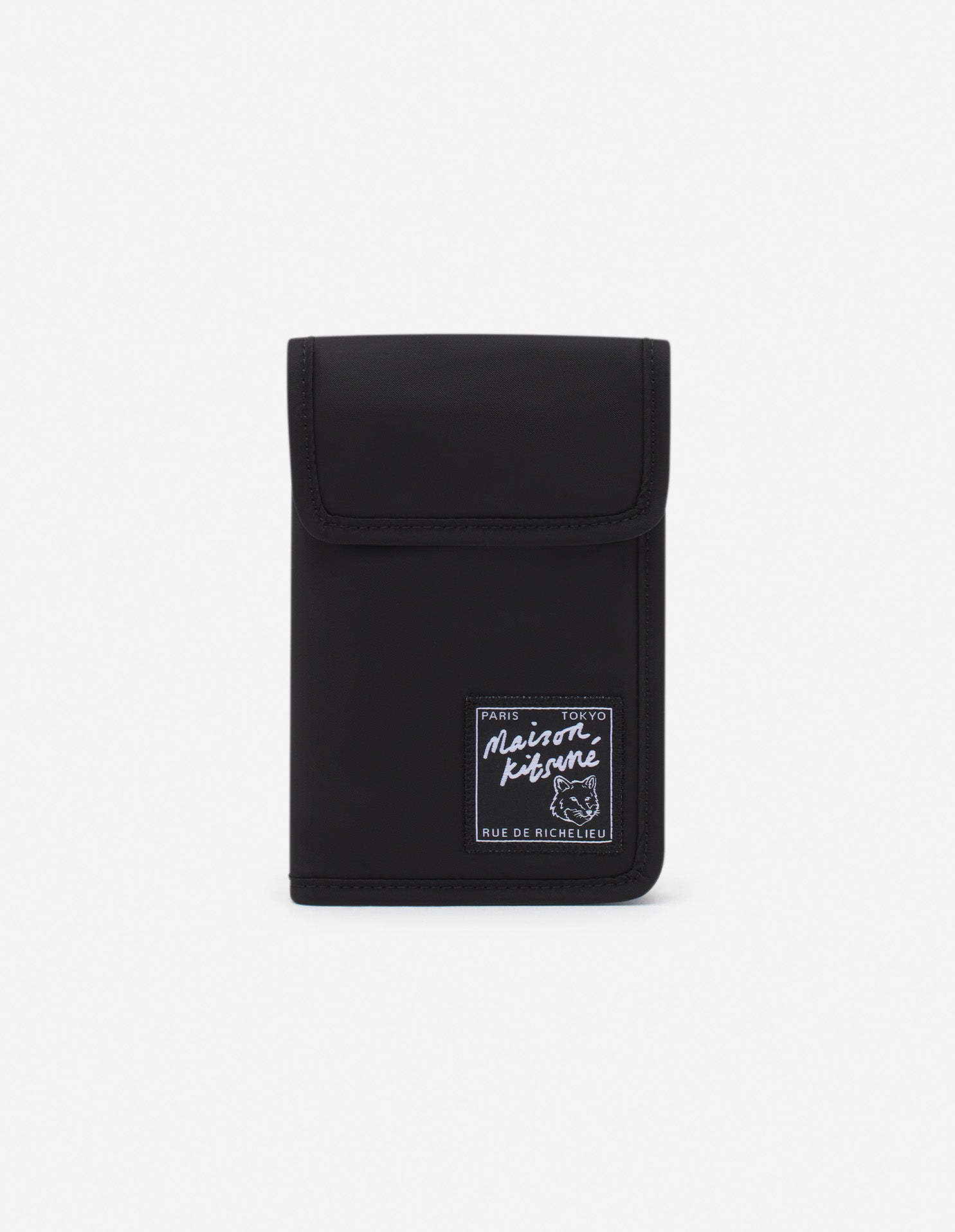 Shoulder bag with badge - Black