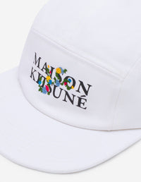Printed front cap - White