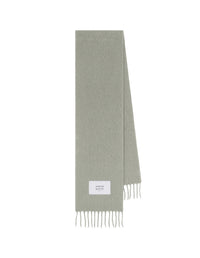 Thick wool scarf - Pebble