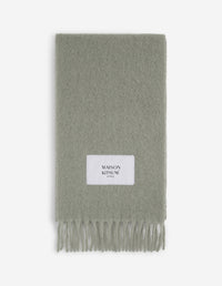 Thick wool scarf - Pebble