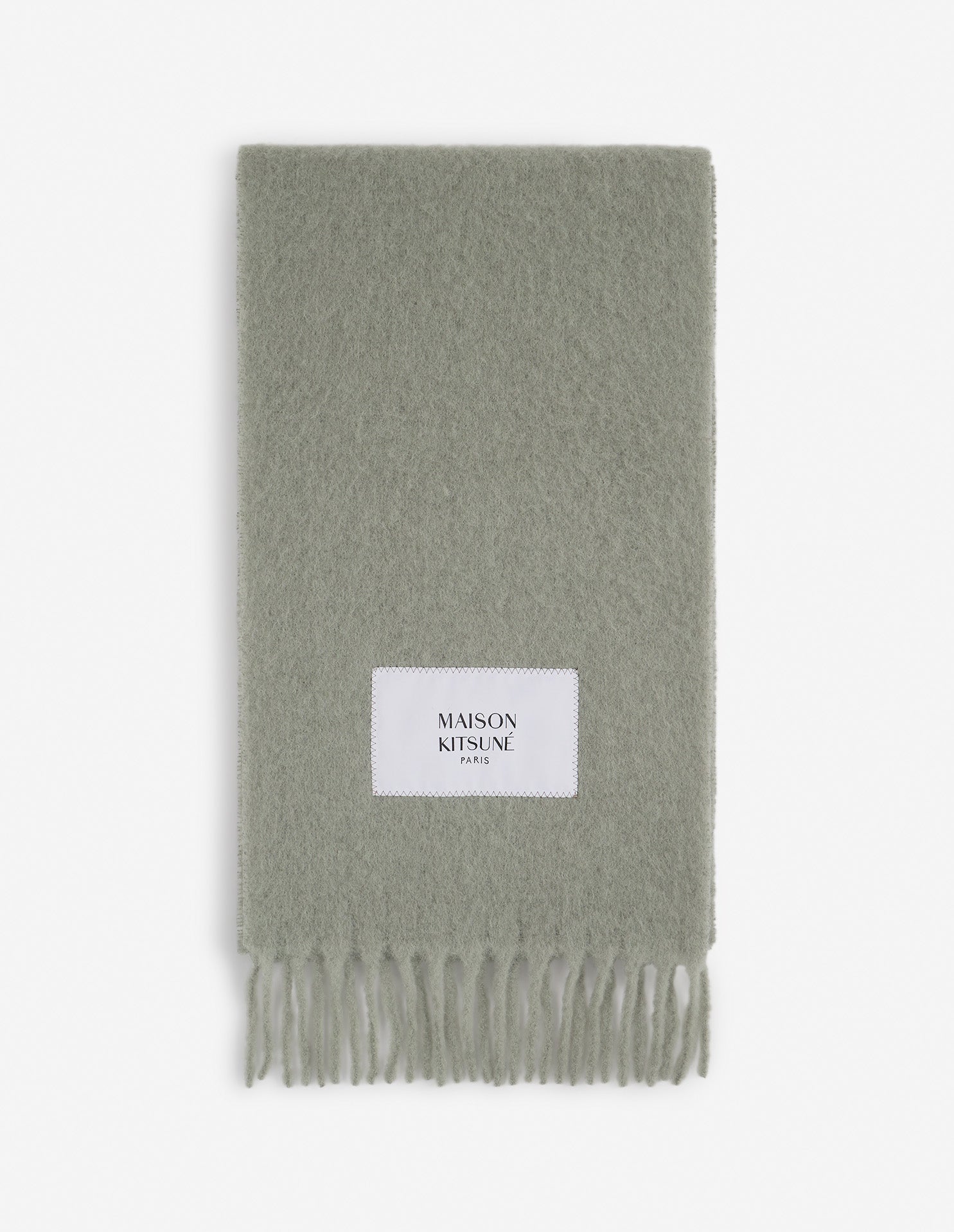 Thick wool scarf - Pebble
