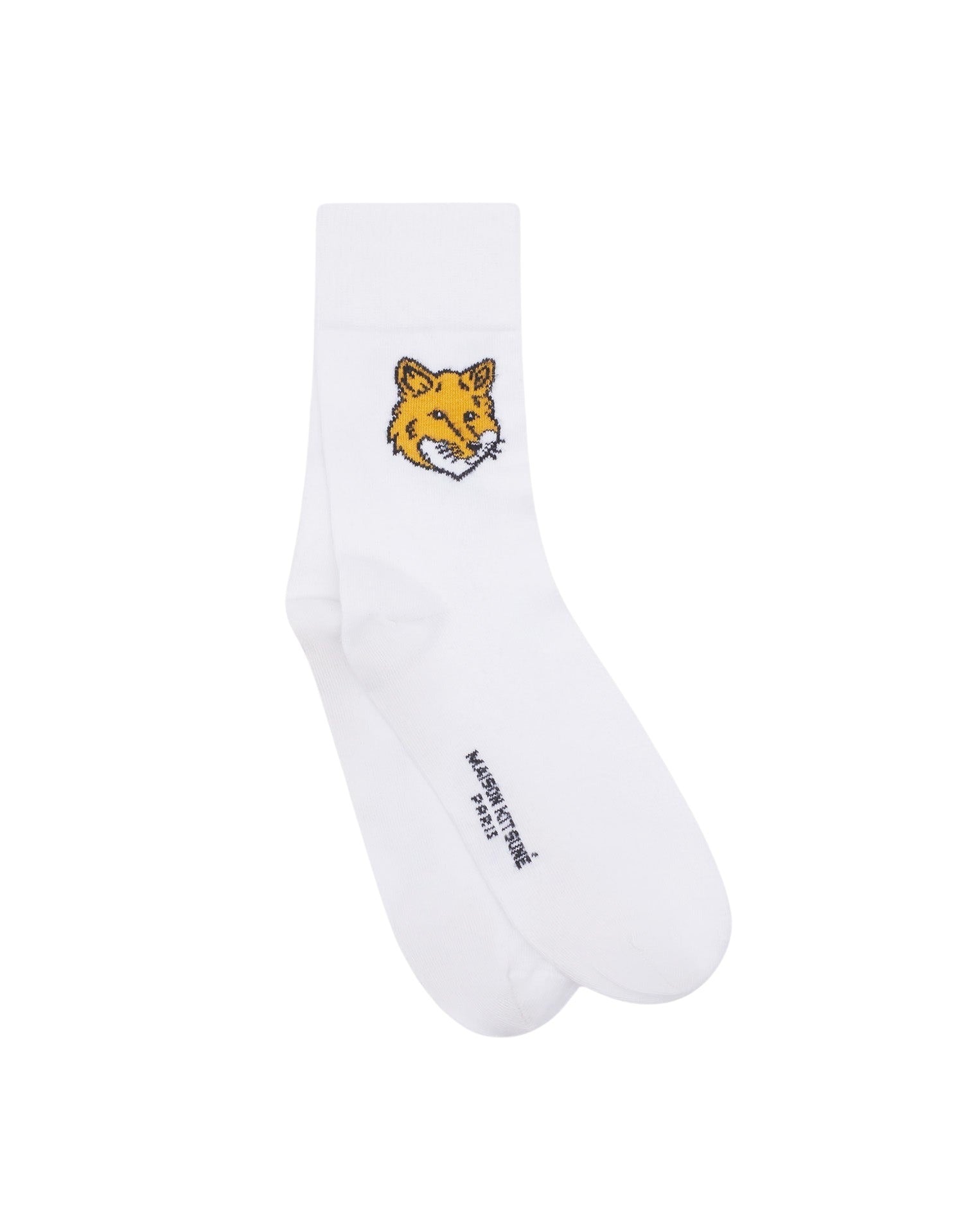 Socks with crest - White