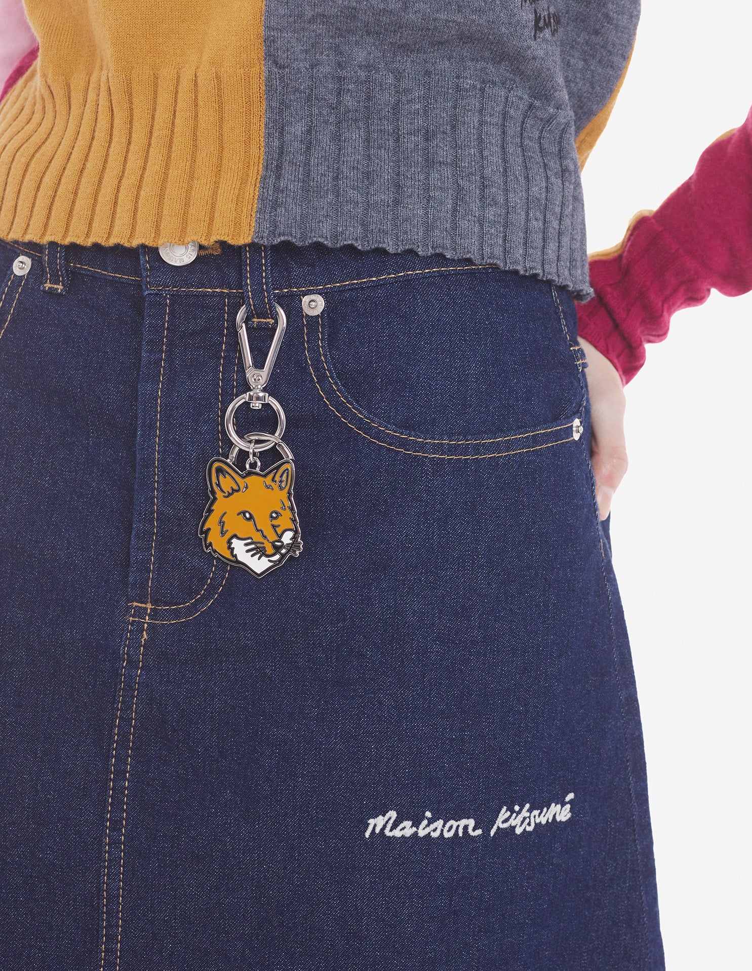 Porte-clés Fox Head avec mousqueton - Fox