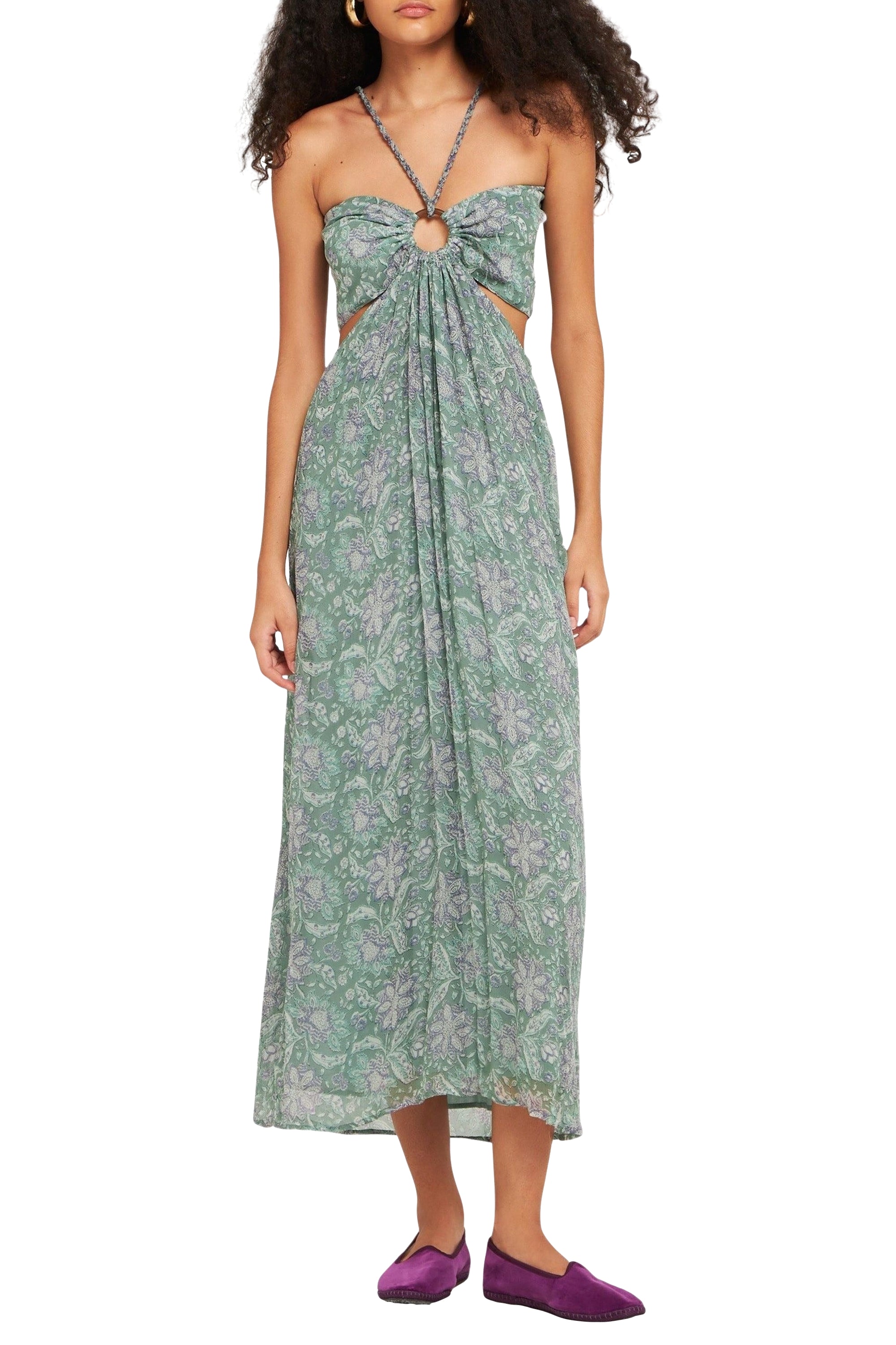 Robe à bretelles Loah - Aqua