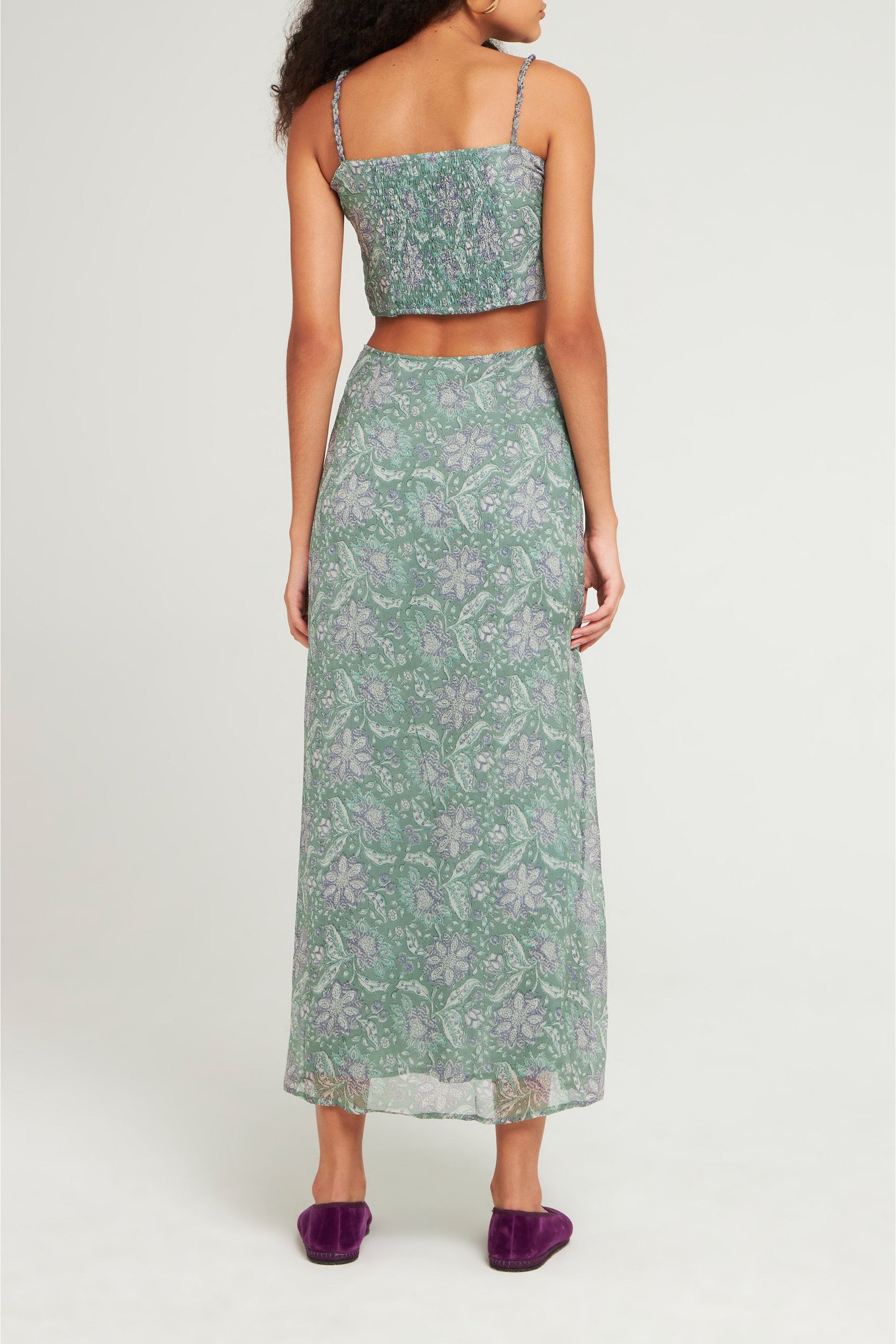 Robe à bretelles Loah - Aqua