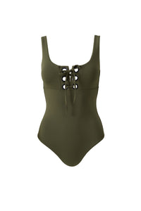 Maillot une pièce London - Olive