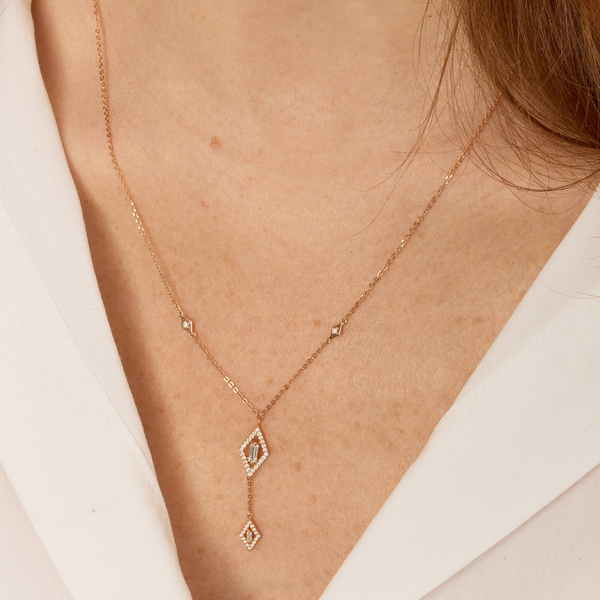 PT2_PrixTroca:890€_VentesTroca:0_QtyTroca:1_ST:0%_Collier Délicatesse en Or rose 18K serti de diamants - Rose