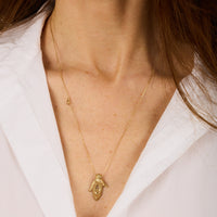 Collier Palerme Bird en or jaune sertie de diamant - Diamant