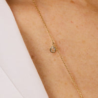 Collier en or jaune - Saphir