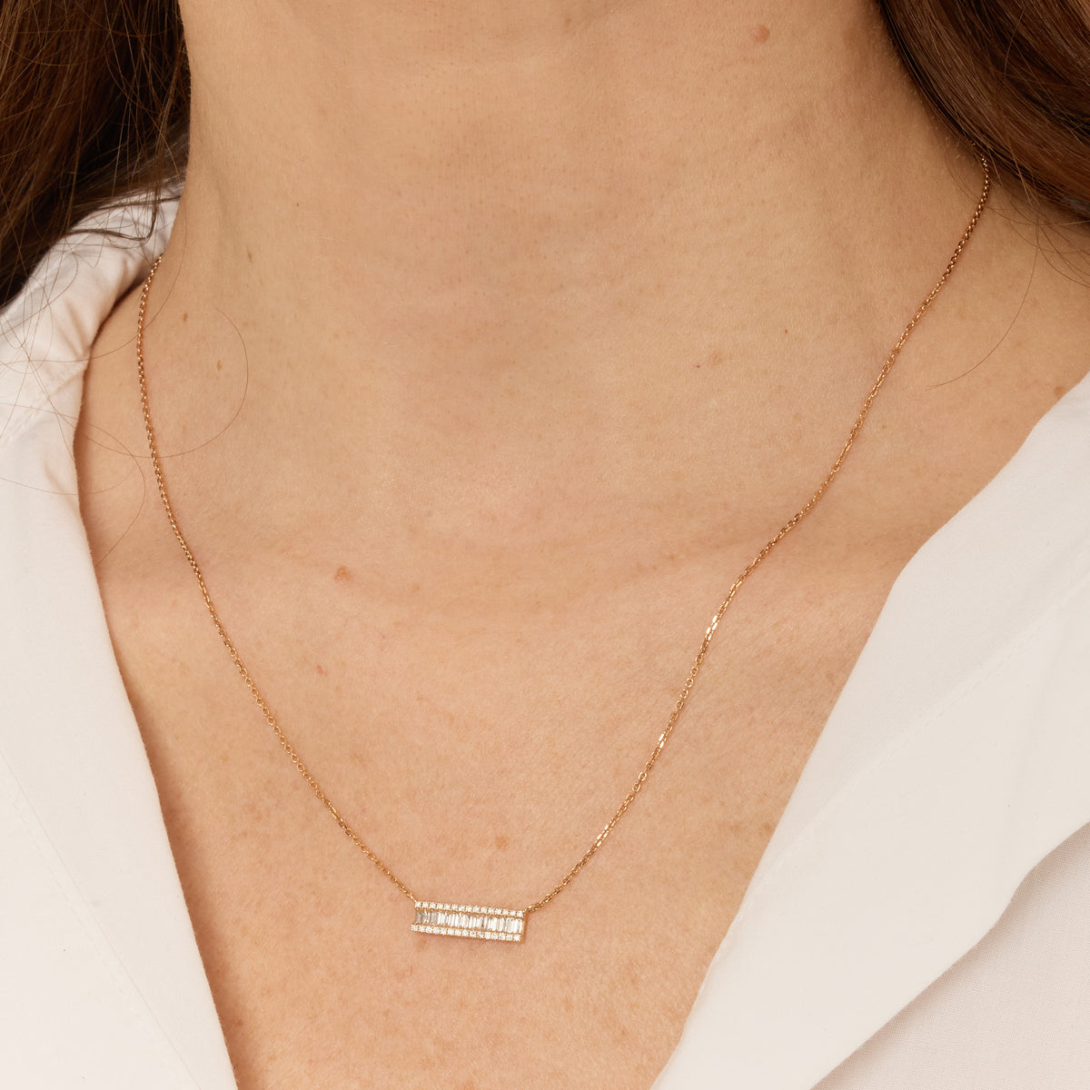 PrixTroca:760€_VentesTroca:0_QtyTroca:1_ST:0%_Collier en Or rose 18K serti de diamants - Rose