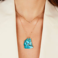 COLLIER TURQUOISE OR ROSE