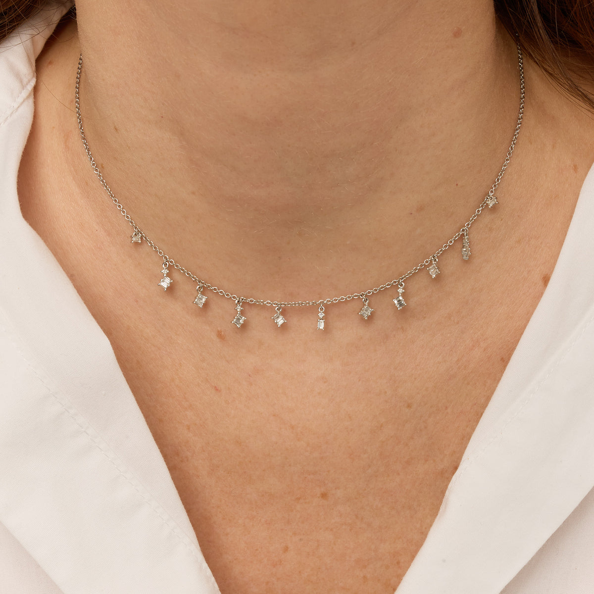 PrixTroca:1085€_VentesTroca:0_QtyTroca:1_ST:0%_Collier Gypsy en Or blanc 18K serti de diamants - Blanc