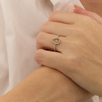 PrixTroca:450€_VentesTroca:0_QtyTroca:1_ST:0%_Bague Flamboyante en Or blanc 18K sertie de diamants - Blanc