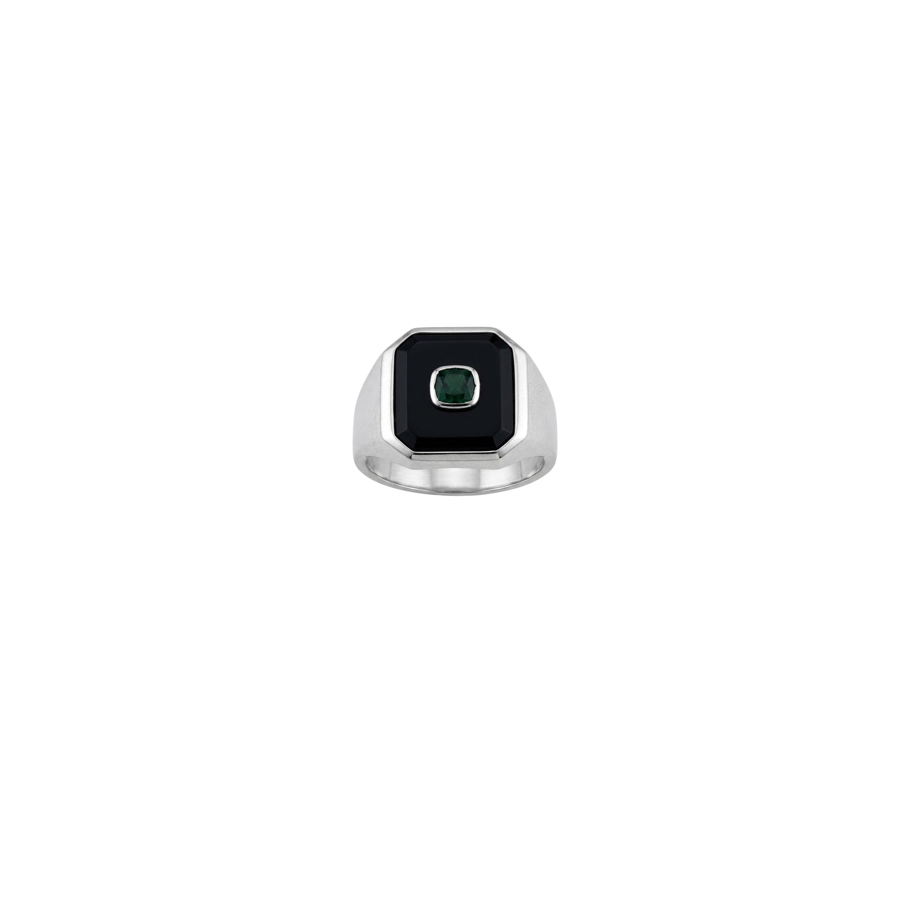 Bague en argent - Iolite & Diopside