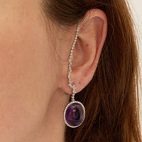 PrixTroca:1820€_VentesTroca:0_QtyTroca:1_ST:0%_Mono boucle gauche Amethyste en Or blanc 18K sertie de diamants - Blanc