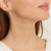 PT2_PrixTroca:650€_VentesTroca:0_QtyTroca:1_ST:0%_Puces d'oreilles Barbelé en Or rose 18K serties de diamants - Rose