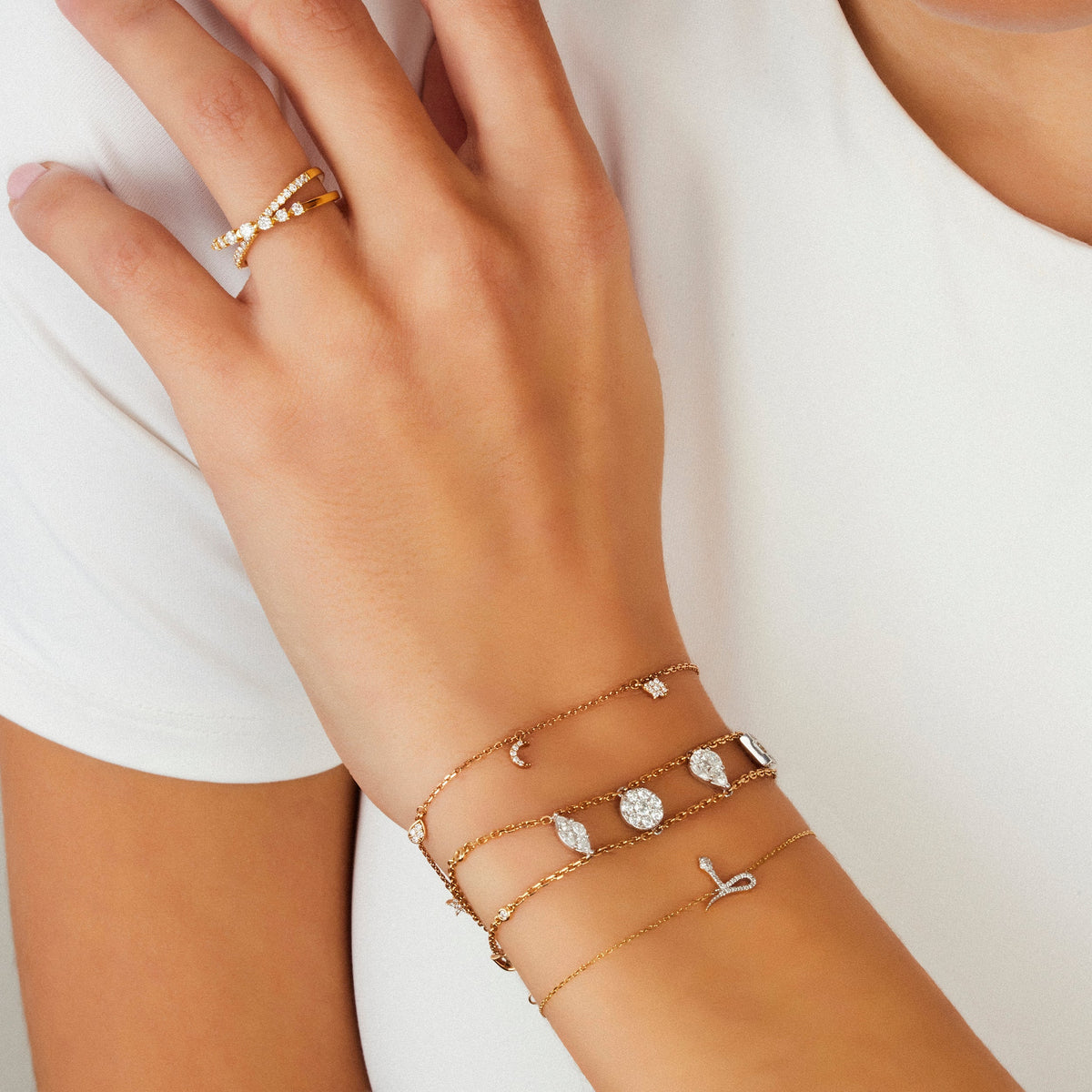 BRACELET  OR ROSE