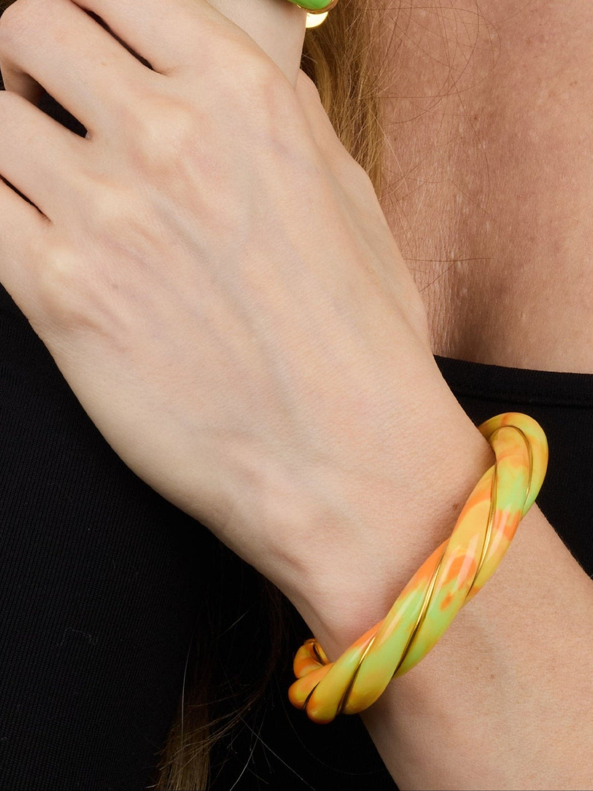 Bracelet Diana Bracelet Tie & Dye Mango - Doré & Marron