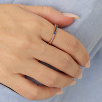 PrixTroca:615€_VentesTroca:0_QtyTroca:1_ST:0%_Bague Rainbow en Or rose 18K & Saphir - Rose