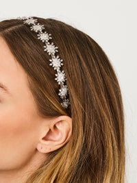 1qty NEW / Argent Rhodié Bijou de tête Bohème en argent rhodié 925/1000 // RECO : 1328€