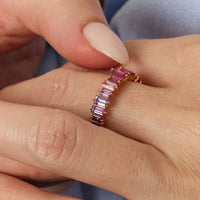 PrixTroca:1645€_VentesTroca:0_QtyTroca:1_ST:0%_Bague Rainbow en Or rose 18K sertie de diamants - Rose