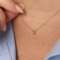 Collier Magic Touch en Or rose 18K serti de diamants - Rose