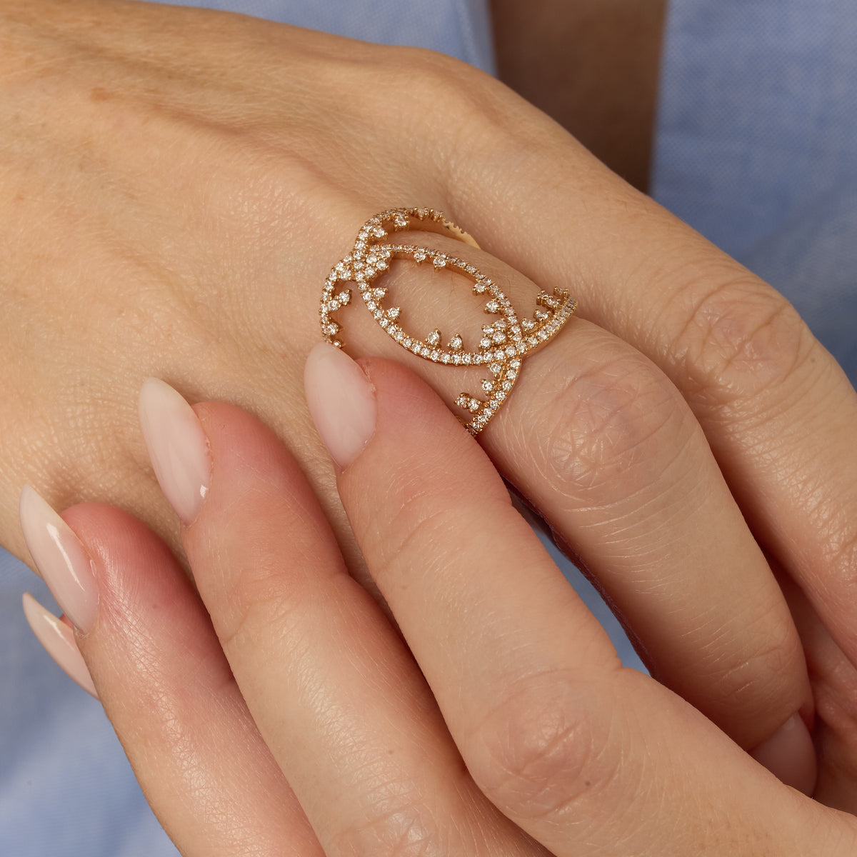 PrixTroca:1190€_VentesTroca:0_QtyTroca:1_ST:0%_Bague Fairytale en Or rose 18K sertie de diamants - Rose