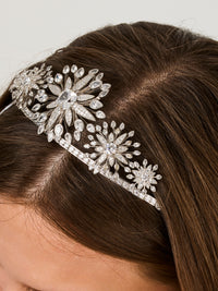 1qty NEW / Argent Rhodié Diadème Harmonie du Soir en argent rhodié 925/1000 // RECO : 1328€