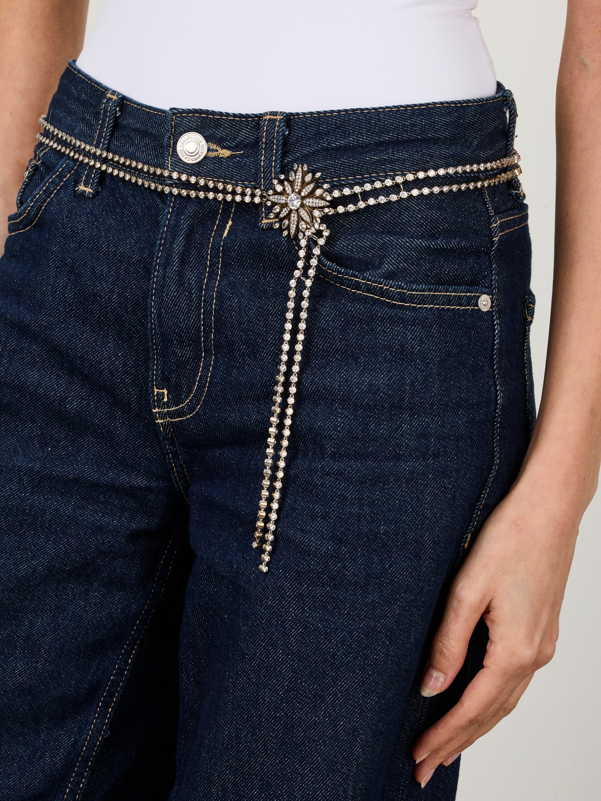 1qty DJV / QTY DISPO : 2-QTY VENDUES : 0-ST : 0% PRIX DJV : 1390€ // Argent Ceinture Alexandra pour Burma 2 rangs sertie de Burmalite blanche taille brillant /// RECO : 1470€