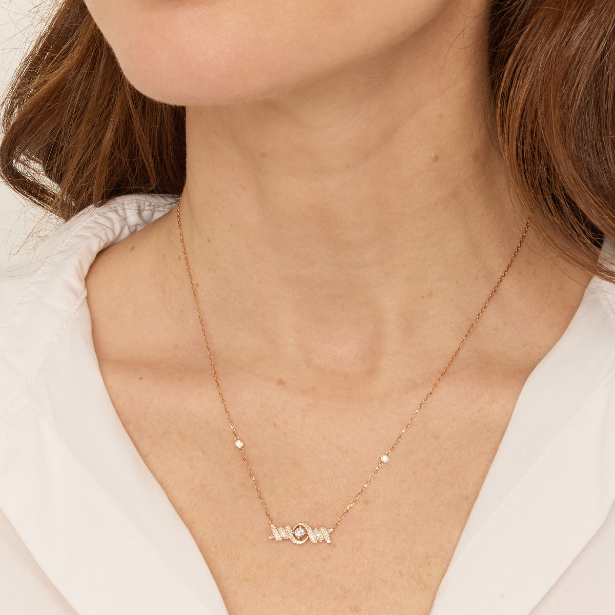 PT2_PrixTroca:1085€_VentesTroca:0_QtyTroca:1_ST:0%_Collier Barbelé en Or rose 18K serti de diamants - Rose