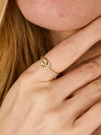 3qty NEW / Or jaune 18ct Bague Comme une Plume en or jaune 18 carats // RECO : 495€