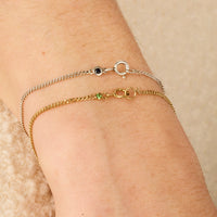 Silver Bracelet - Blue Sapphire