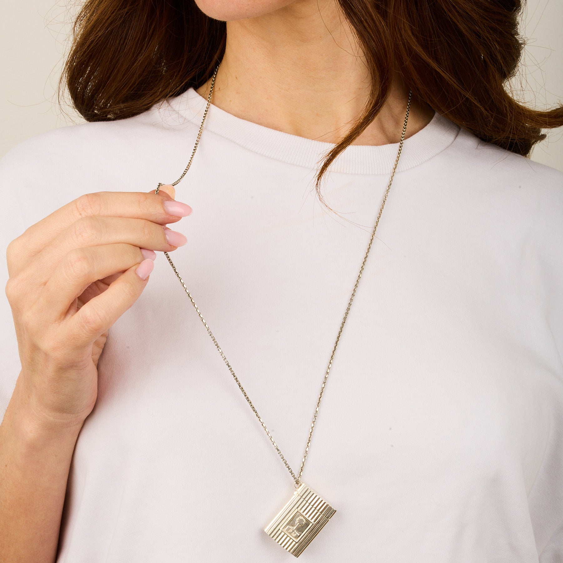 Marcel N°3 silver necklace - Silver