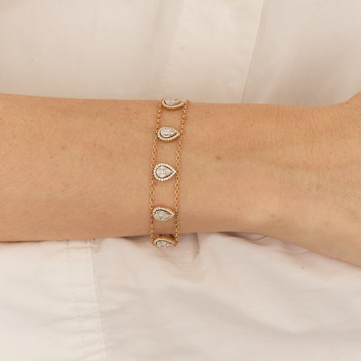 PT2_PrixTroca:2415€_VentesTroca:0_QtyTroca:1_ST:0%_Bracelet Union en Or rose 18K serti de diamants - Rose