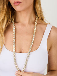 1qty NEW / Vermeil Sautoir 80cm serti de Burmalite jonquille 10mm en vermeil // RECO : 1440€