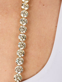 1qty NEW / Vermeil Sautoir 80cm serti de Burmalite jonquille 10mm en vermeil // RECO : 1440€